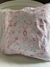 Pottery Barn Kids Pink Butterflies Standard Sham Spotless