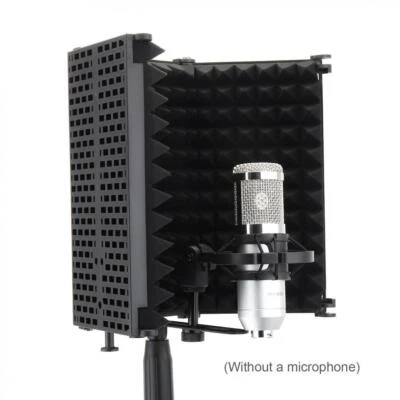 Microphone Isolation Shield Studio Mic Sound Absorbing Foam for Recording Studio