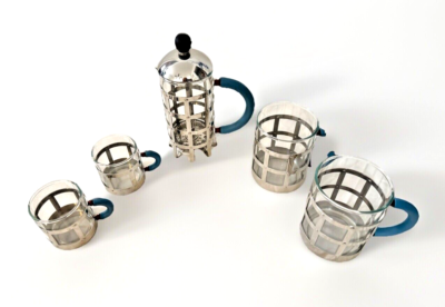 ALESSI Michael Graves French Press Coffee Maker Espresso Cups Mugs