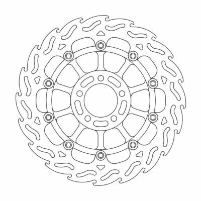 Kawasaki ZX-9 R 2000-2001 Motorrad Masters Flame Front Brake Disc
