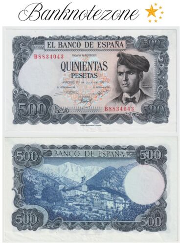Spain 500 Pesetas 1971 P153a (AU+) #398#