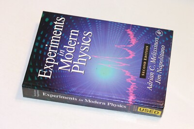 EXPERIMENTS IN MODERN PHYSICS by Adrian C Melissinos, 2nd edition, 2011, hc