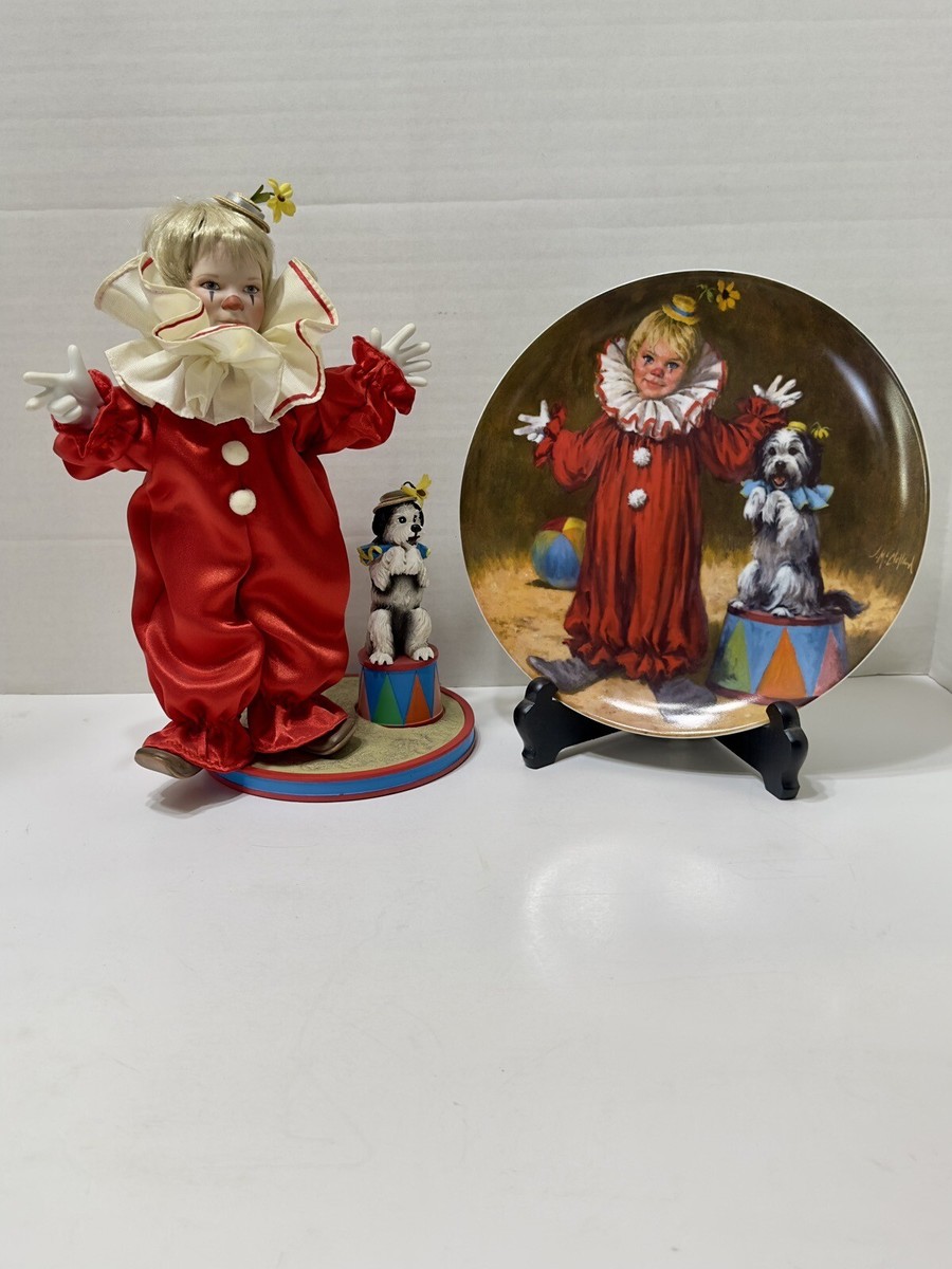 TOMMY THE CLOWN 1990 Reco McClelland Children's Circus Porcelain