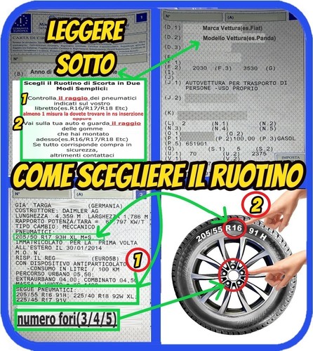 Reserverad 17" Peugeot 3008 SUV 5 Loch Wagenheber DOT 2025 125/80R17 Ersatzteile - Bild 2 von 9