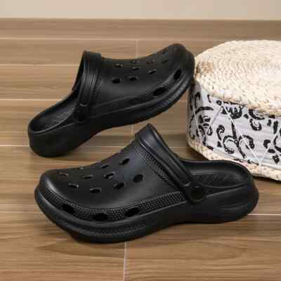 Lightweight and comfortable clogs with a soft sole and ventilation for comfort.