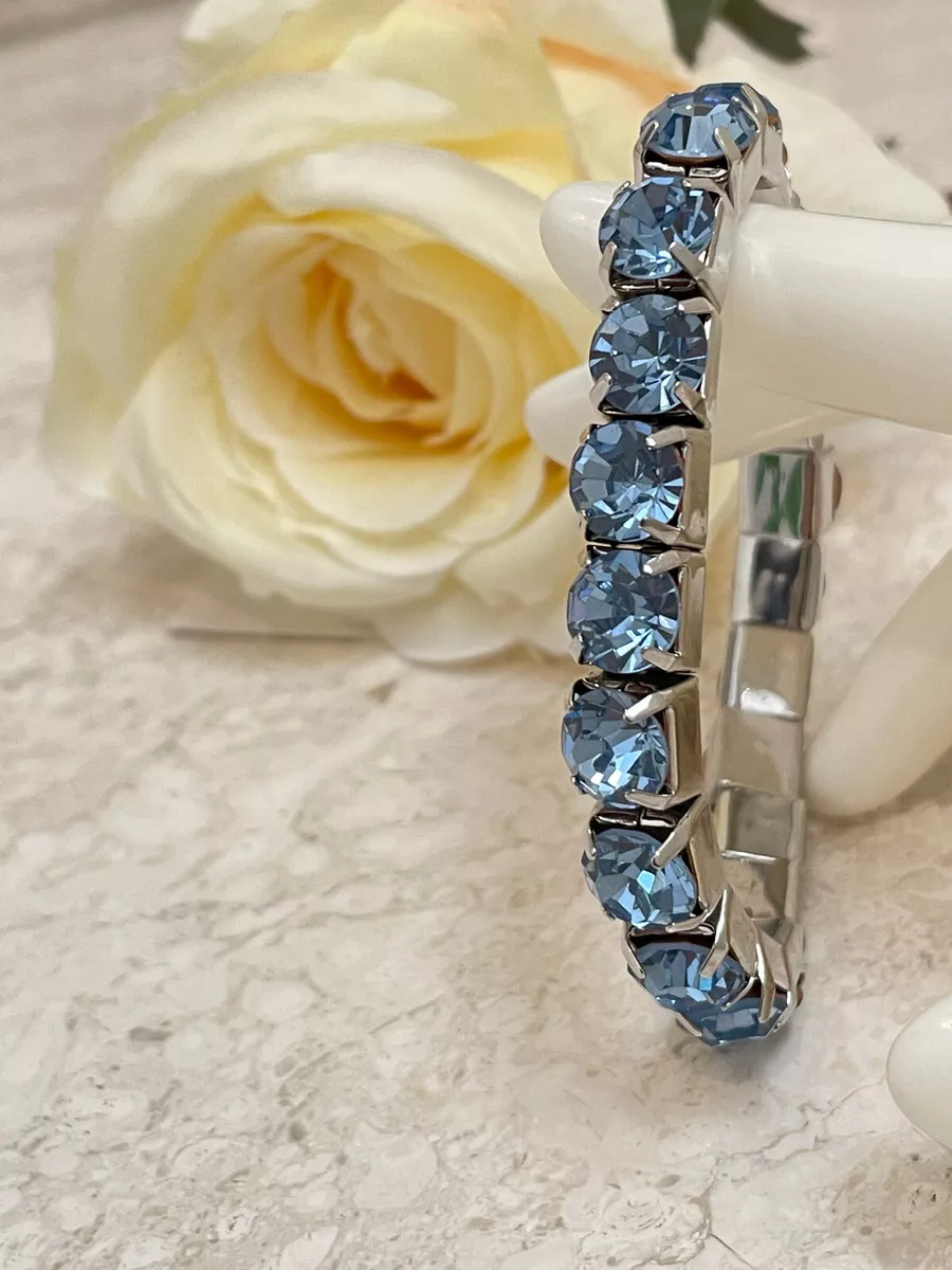 Designer Something Blue Wedding Bracelet gift for bride to be Bridal shower gift