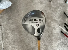 CALLAWAY BIG BERTHA STEELHEAD #3 PROFORCE 65 GOLD R FLEX MIDSIZE GRIP
