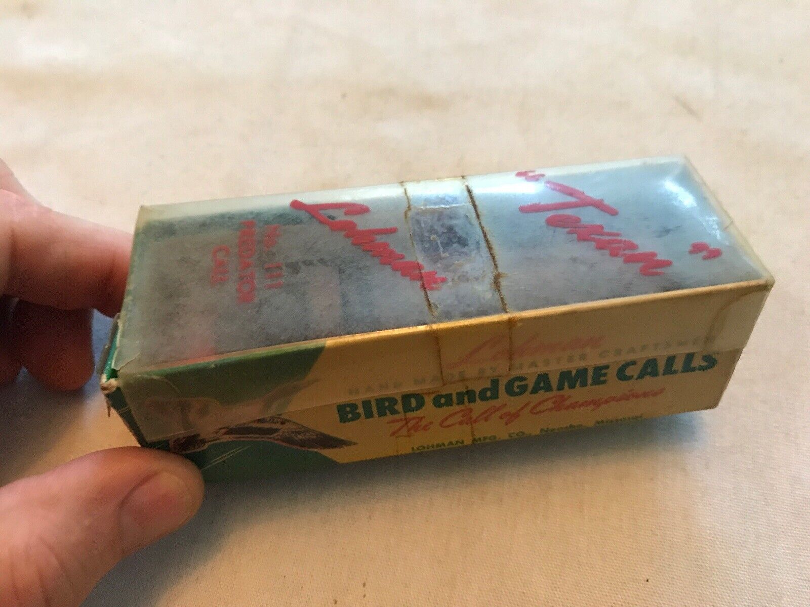 1964 “TEXAN” Bird & Game Call Original Box By Lohman Co. Neosho, Missouri
