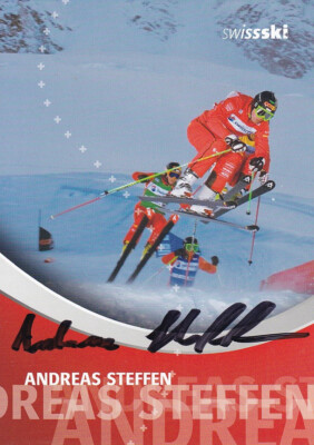 Andreas STEFFEN - Schweiz, 7.Platz WM 2007 Skicross, Original-Autogramm!