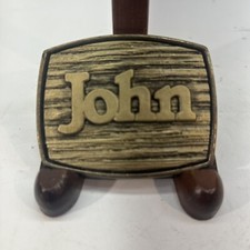 Vintage Brass Belt Buckle Personalized JOHN