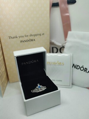 PANDORA Disney Cinderella Blue Tiara Ring | eBay PANDORA Disney Cinderella Blue Tiara Ring | eBay