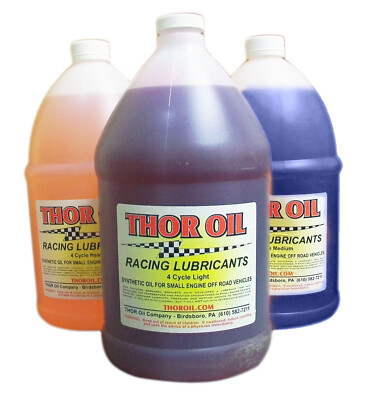 Gallon of Synthetic 4 Cycle Racing Oil, THOR, Go Kart, Cart, Engine New