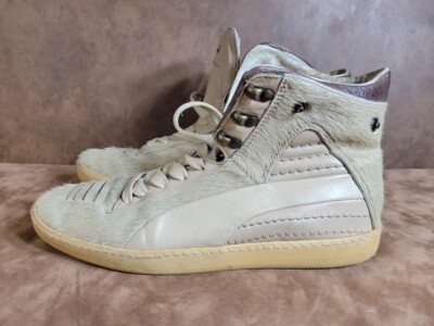 PUMA Alexander McQueen Fur Joustesse Hi Size 7.5 Sneakers Shoes | eBay