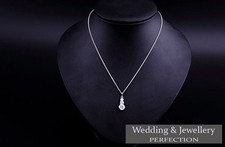 Bridesmaid Pendant Necklace Jewelry Wedding Jewellery Crystal Rhinestone UK NEW