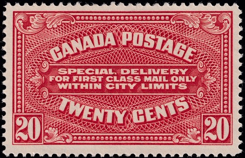 Canada Scott E2 Mint HR OG Lot # QCX2035 bhmstamps