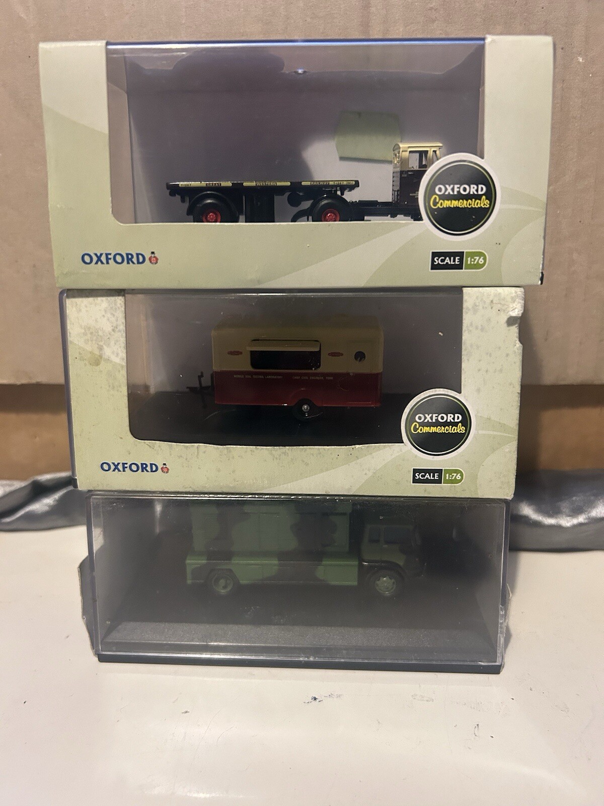 oxford diecast 176 job lot Model Railway Vehicles X3 vintage lorry