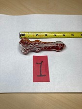 NEW HAND-CRAFTED GLASS TOBACCO BOWL PIPE MEDIUM SIZE 1 SQ 