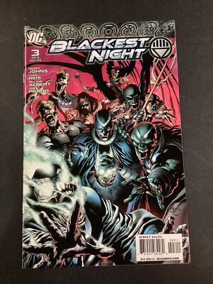 BLACKEST NIGHT #1 - 8 COMIC BOOK LOT FULL SERIES GREEN LANTERN DC