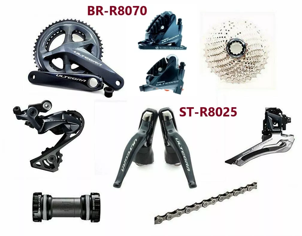 Shimano Ultegra ST-R8025 FC/RD/FD-R8000 Hydraulic Disc Brake