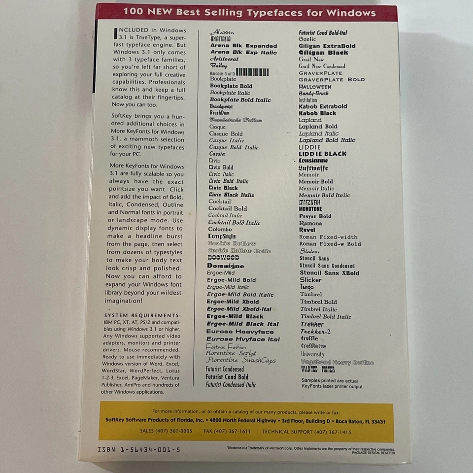 EXTREMELY RARE VINTAGE MORE KEYFONTS FOR MACINTOSH NEW-SEALED - Image 2 of 3