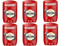 Old Spice Rock Deodorant Stick 50ml, 6 Pack. 48 Hours of Freshness