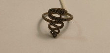 STERLING SILVER SNAKE RING.
