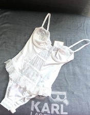 Moda Manuela Body Unterwäsche Spitze Gr 75 B weiss NEU! NEW!