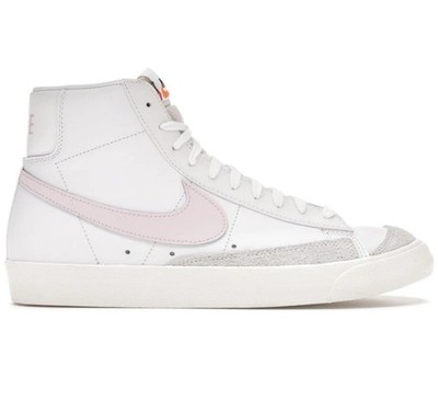 Nike Sneakers Blazer Mid '77 White Pink Casual Shoes BQ6806-108 MENS SIZE 9