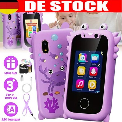 Kinder Handy Smartphone Spielzeug 2,4  Dual-Kamera Video Lernhandy für Mädchen