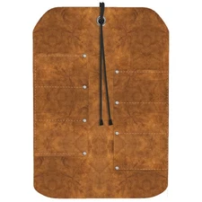 UJ Ramelson Leather Tool Roll, 6-Pocket Holder for Chisels, Hammers & Gouges