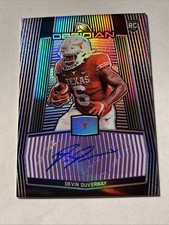 2020 Panini Obsidian Draft Picks DEVIN DUVERNAY Purple Auto RC Rookie /49