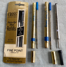 Cross Selectip Pen Refill Porous Tip Fine Point Black Medium Lerlitz Germany 4a