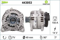 Lichtmaschine Generator Lima Valeo CORE-FLEX 443053 14V FüR Opel Movano X70 Bus