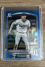 2025 Bowman Chrome - Prospects Carson Williams Blue Refractor /150 (RC)
