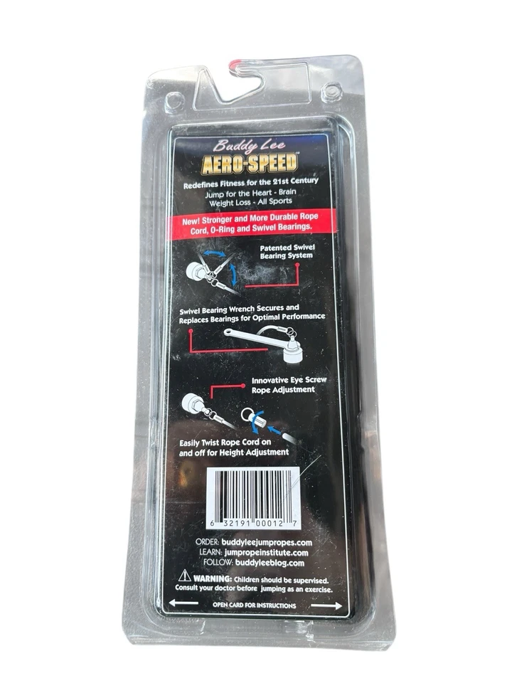 Buddy Lee Aero Speed Vinyl Cable Jump Rope System - Image 2 of 4