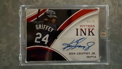 2016 Panini Immaculate Collection - Hitters Ink Ken Griffey Jr #HI-JR Red 5/10 