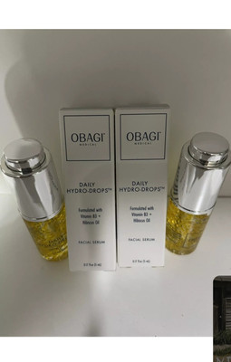 Obagi X 2  Daily Hydro-Drops Facial 5ml / 0.17oz X 2 Bottle TRAVEL SIZE New