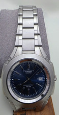 CASIO CLASSIC DRESS DATE WATCH WITH BLUE DIAL, STAINLESS STEEL MTP-3050
