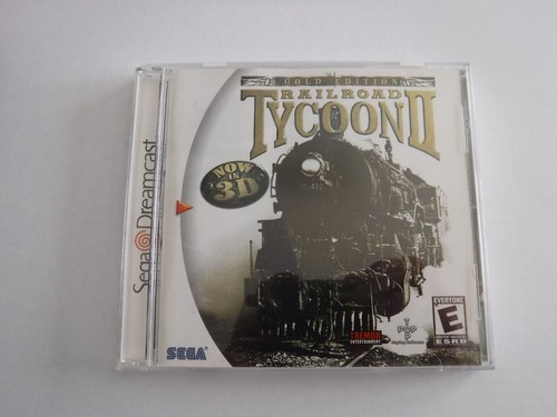 Jeu Sega Dreamcast Railroad Tycoon II - Complet, Bon état, Jeu De Gestion Ferroviaire