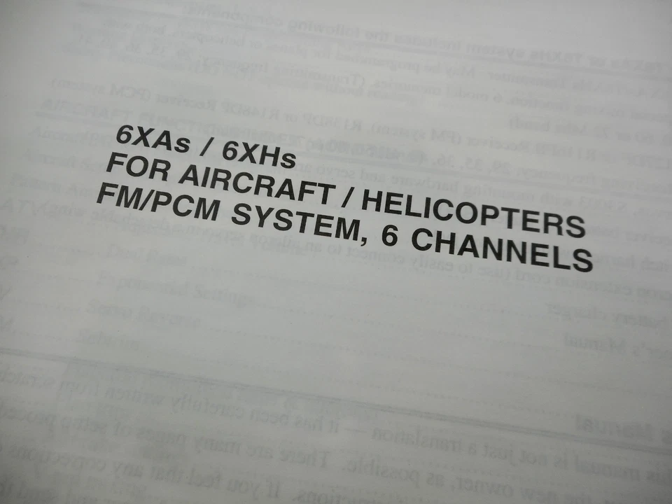 VINTAGE  FUTABA 6X AIRCRAFT/HELICOPTERS INSTRUCTION MANUAL - Image 4 of 4