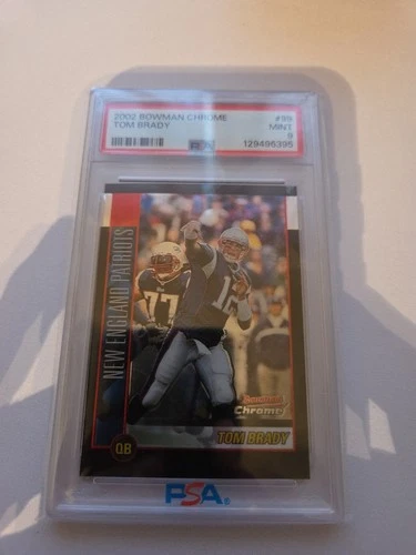 2002 Bowman Chrome Tom Brady #99 PSA 9