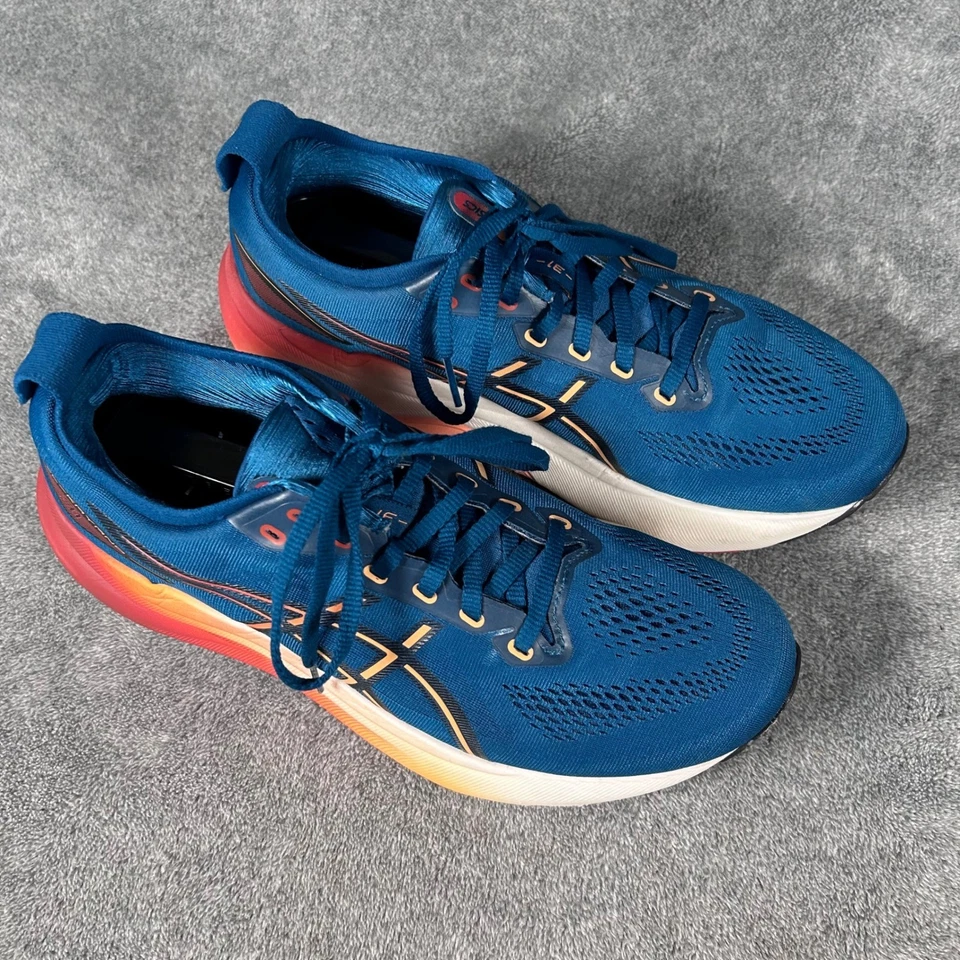 ASICS Gel Kayano 31 Azul Naranja Zapatos para Correr Tenis para Hombres 9 EU 42.5 Foto 2 de 4