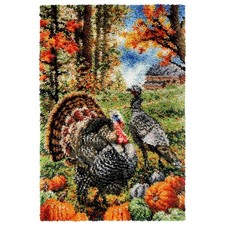 Herrschners Turkey Grove Latch Hook Kit