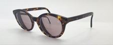 Vintage Calvin Klein CK616S Tortoise Oval Sunglasses FRAMES ONLY Italy