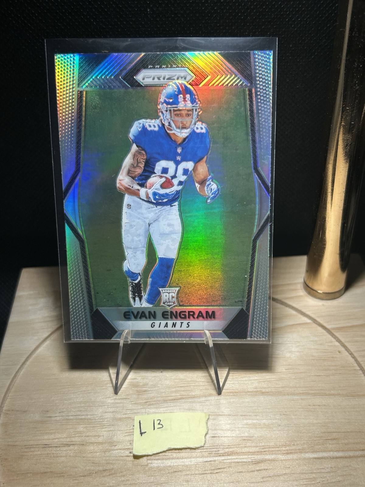 2017 Panini Prizm - Rookies Evan Engram #299 True Silver Prizm (RC) NY Giants