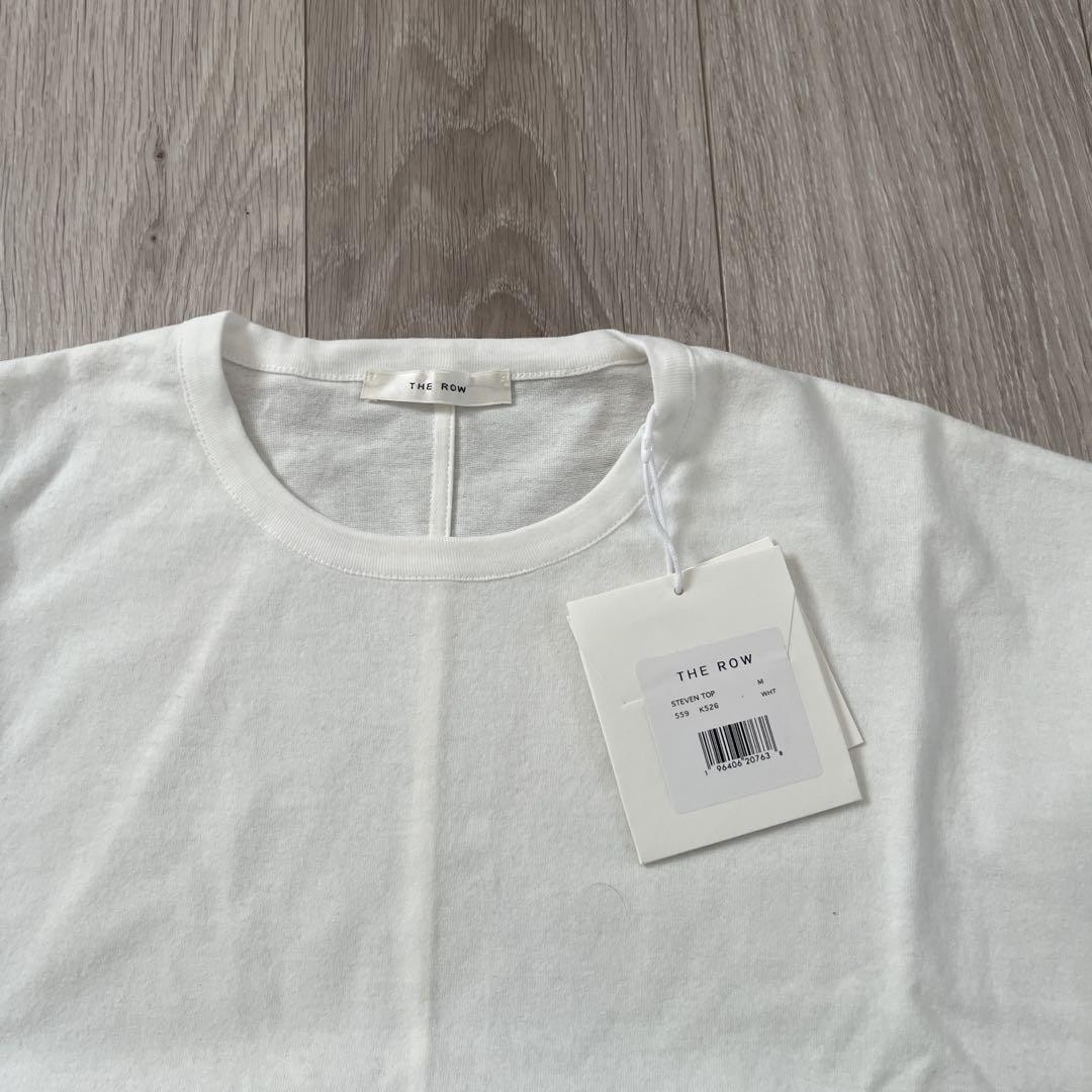 FILA THE ROW Steven Top T Shirt Bianca Etichetta Attaccata 100% Cotone Taglia M Mai Usata