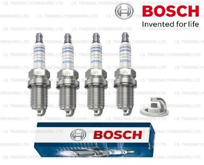 For Citroen C2 C3 Xsara Berlingo Peugeot 106 206 Partner Spark Plugs x 4 Bosch