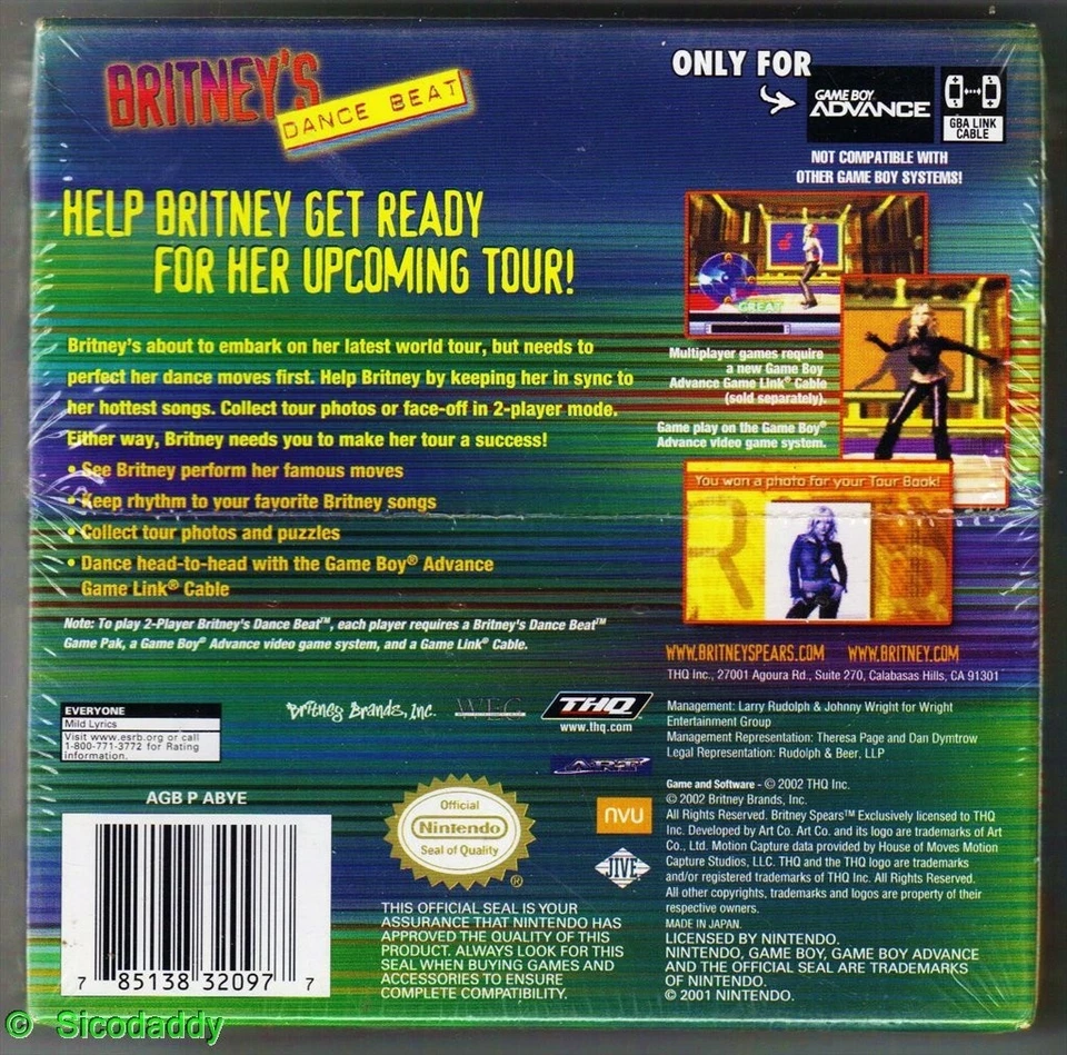Britney's Dance Beat (Nintendo Game Boy Advance) (US IMPORT) - Image 2 of 2