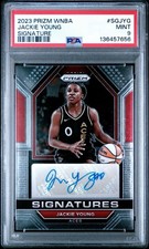 2023 Panini Prizm WNBA #SG-JYG Jackie Young Signatures AUTO PSA 8 NM/MT