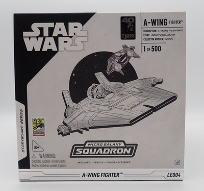 Jazwares Star Wars Micro Galaxy Squadron A-Wing Fighter LE 2023 SDCC Comic Con